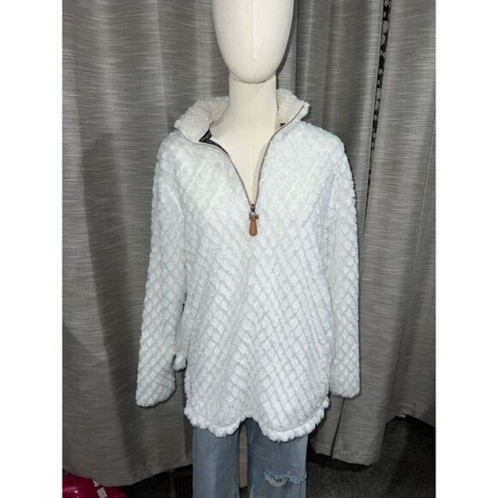 Simply Southern Chenille‎ Quarter Zip Pullover Small